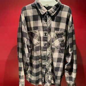 Men’s Harley-Davidson Brushed Flannel Plaid Long Sleeve Woven Shirt size 2XL